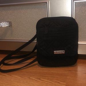 Vera Bradley Black Patterned Crossbody Purse/ Bag